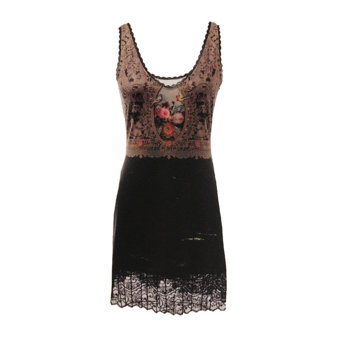 Michal Negrin Roses Swarovski Crystals Tunic