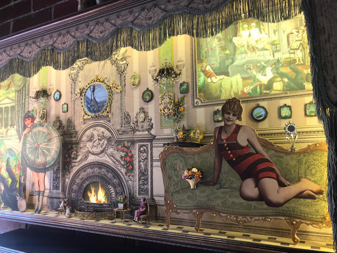 Michal Negrin Limited Edition 3D Victorian Fireplace Shadow Box