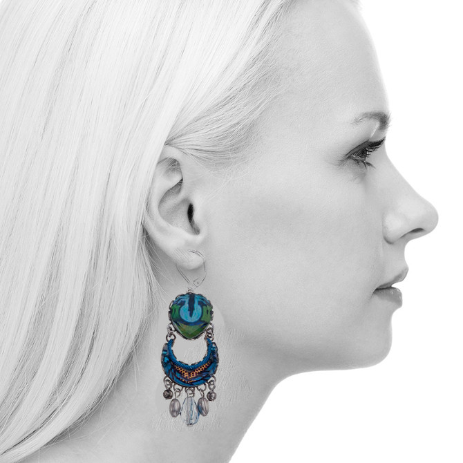 Ayala Bar Space Ritual Candle Star French Wire Earrings