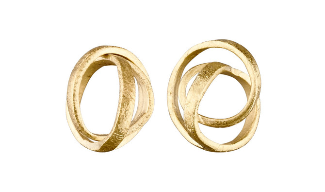 Joidart Embolic Small Post Gold Earrings