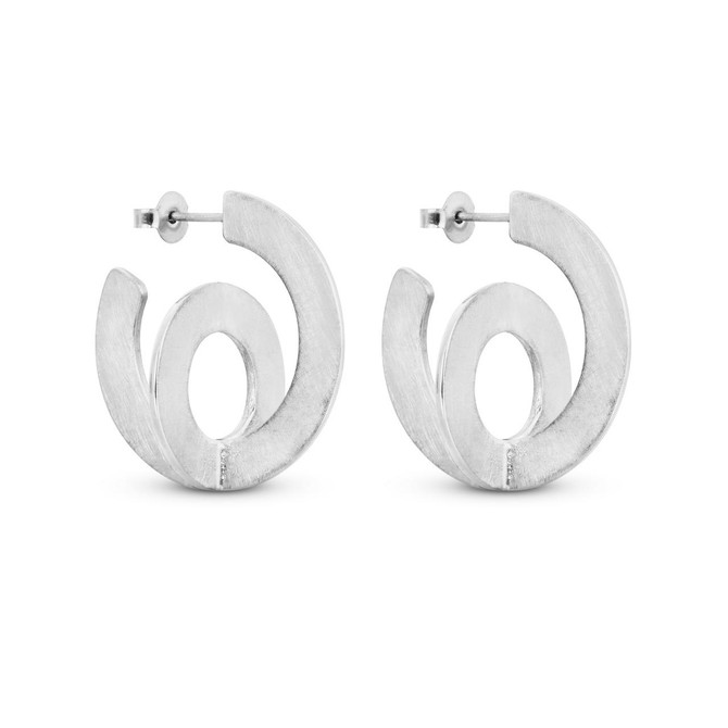 Joidart Cercles Small Hoop Silver Earrings