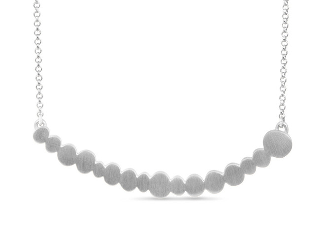 Joidart Pebbles Single Silver Necklace