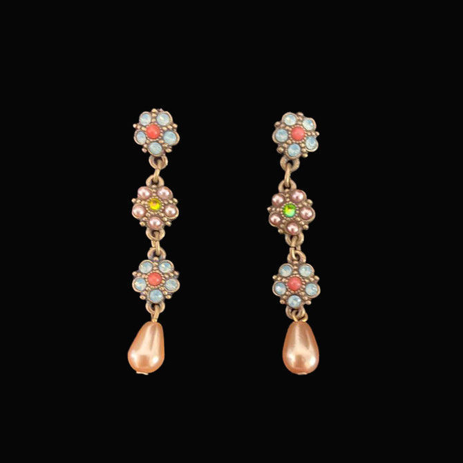 Michal Negrin Presents of Mind Pearl Post Earrings