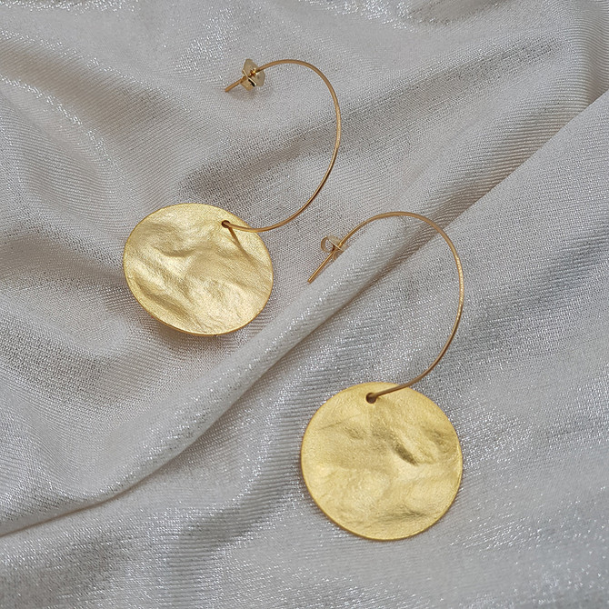 Anat Inner Circle Gold Earrings Small