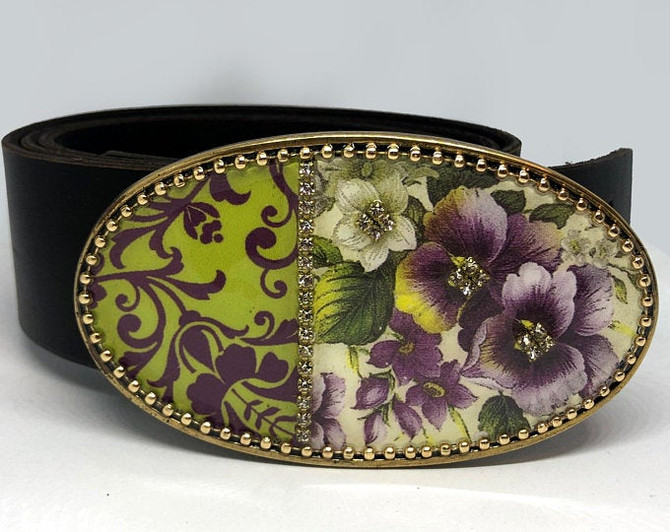 Iris Designs Laced With Delight Belt Buckle