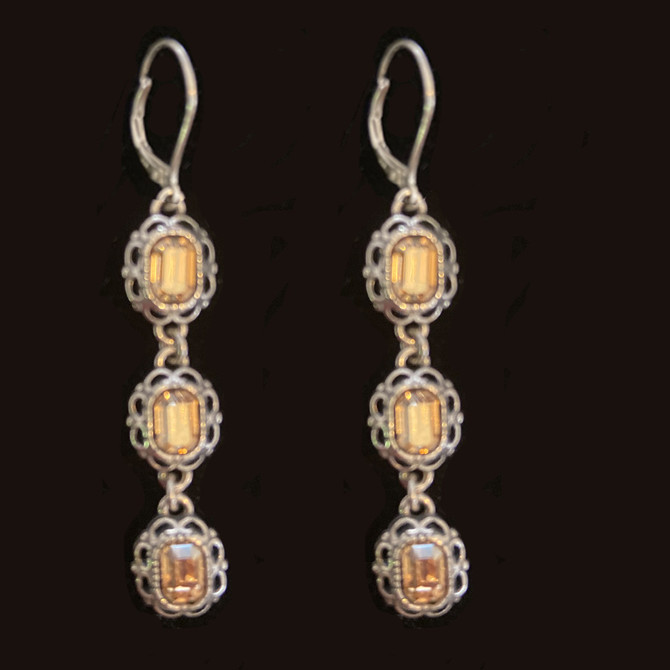 Michal Negrin Sterling 925 Silver Hope Earrings