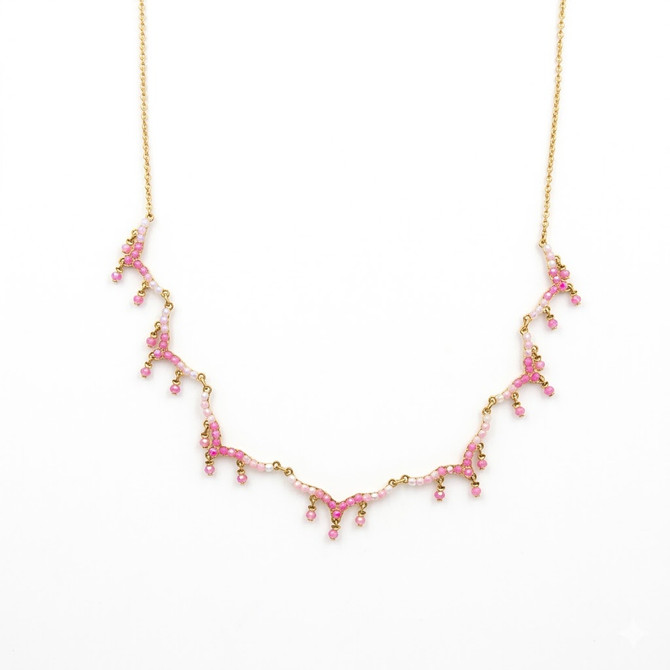Michal Negrin Dare to Dazzle Pink Necklace