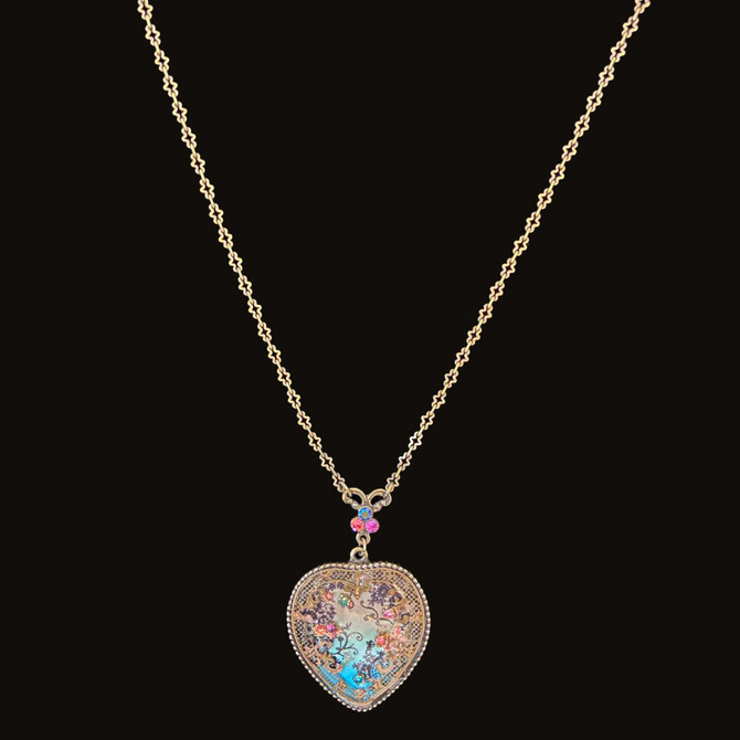 Michal Negrin Victorian Heart Necklace