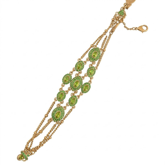 Michal Negrin Added Sparkle Olive Crystal Bracelet