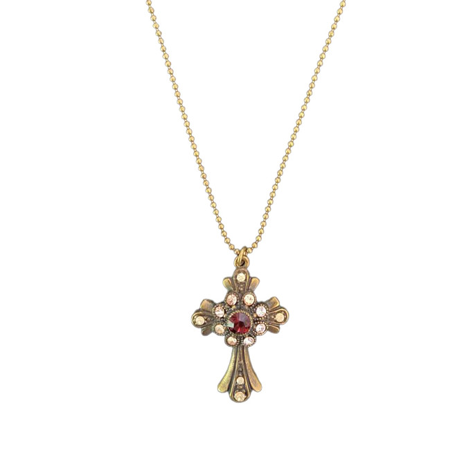 Michal Negrin Swarovski Crystals Endless Faith Cross