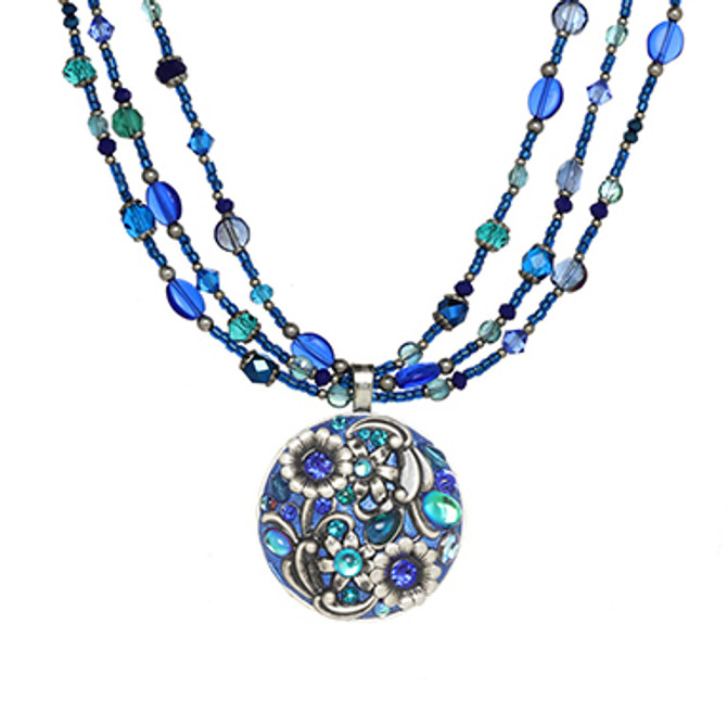 Michal Golan Cerulean Circle of Life Necklace