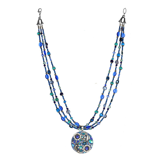 Michal Golan Cerulean Circle of Life Necklace