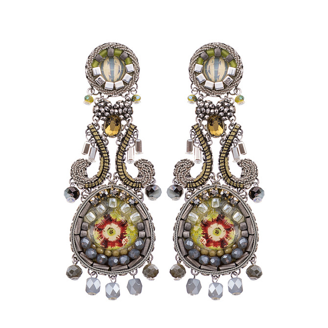 Ayala Bar Tender Love Gray Sparkle Earrings