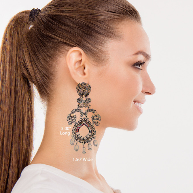 Ayala Bar Samanta Metal Roots Earrings