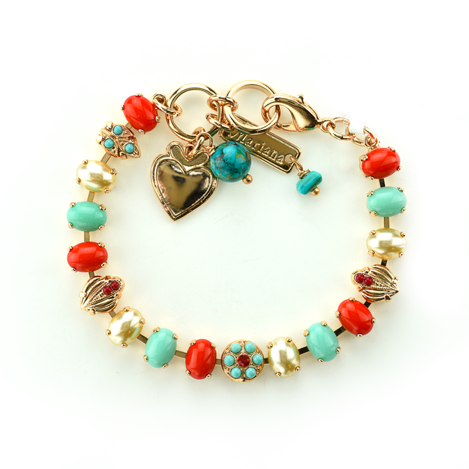 Mariana Petite Oval Leaf Bracelet Happiness