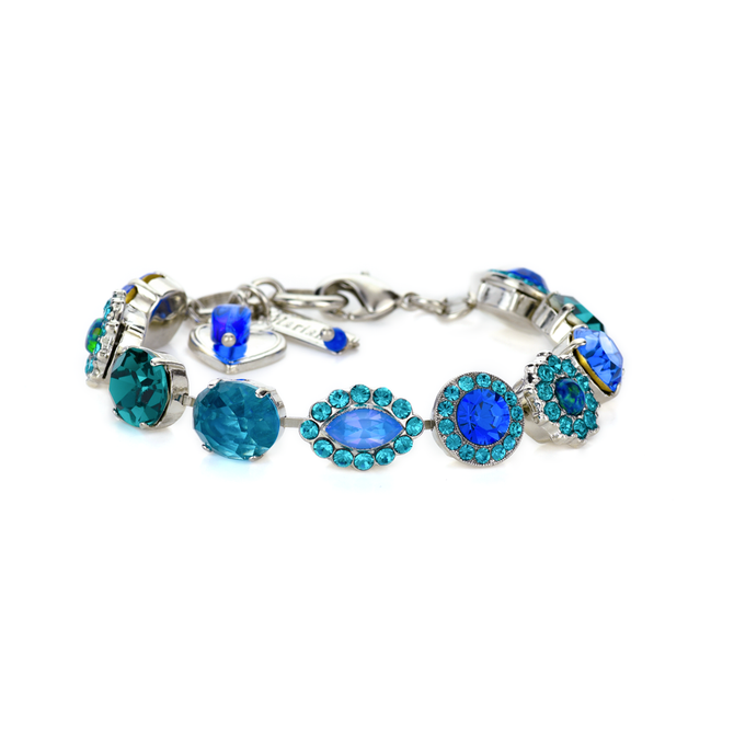 Mariana Oval and Cluster Bracelet in Serenity