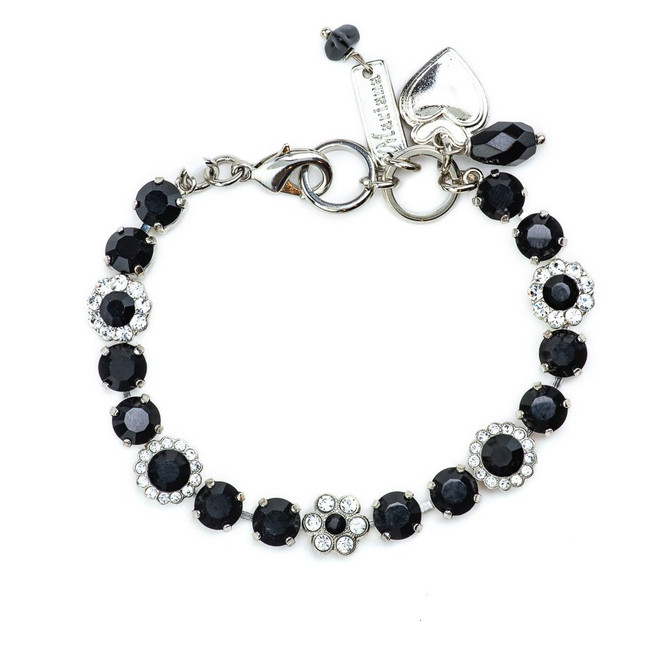 Mariana Must Have Flower Bracelet in Checkmate Rhodium