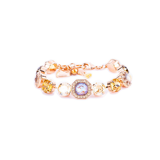 Mariana Lovable Square Cluster Bracelet in Chai