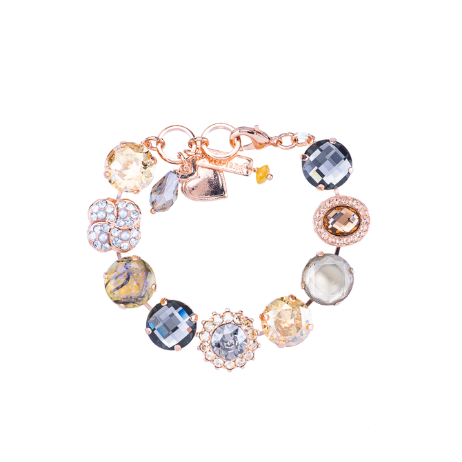 Mariana Extra Luxurious Cluster Bracelet in Earl Grey