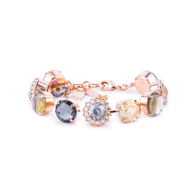 Mariana Extra Luxurious Cluster Bracelet in Earl Grey