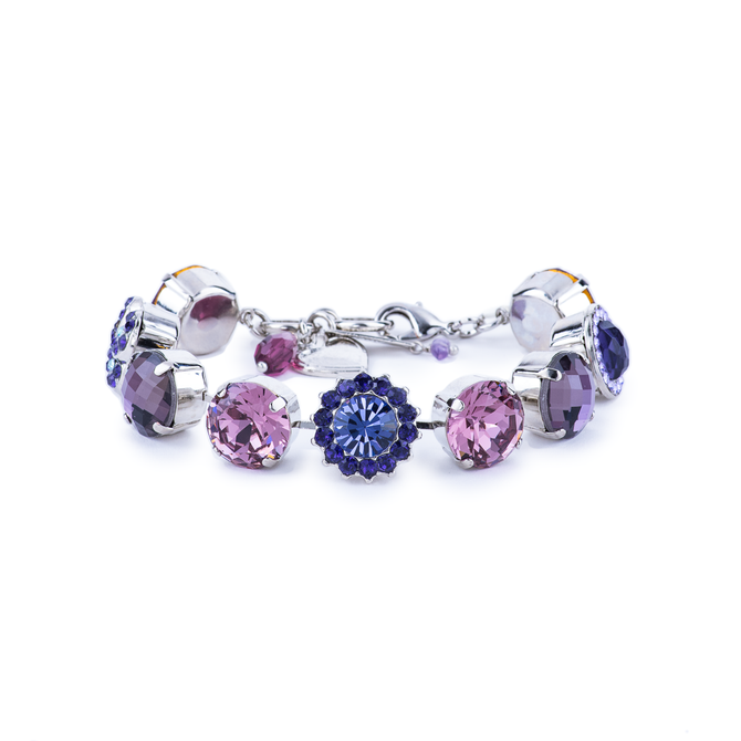 Mariana Extra Luxurious Cluster Bracelet in Wildberry