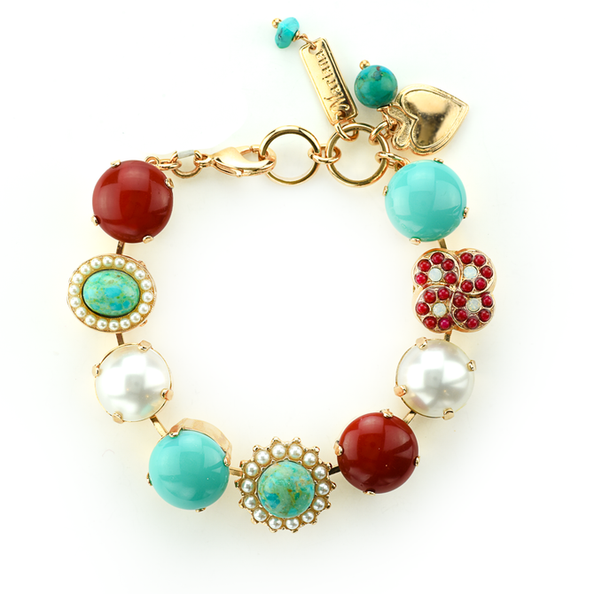 Mariana Extra Luxurious Cluster Bracelet in Happiness Turquoise
