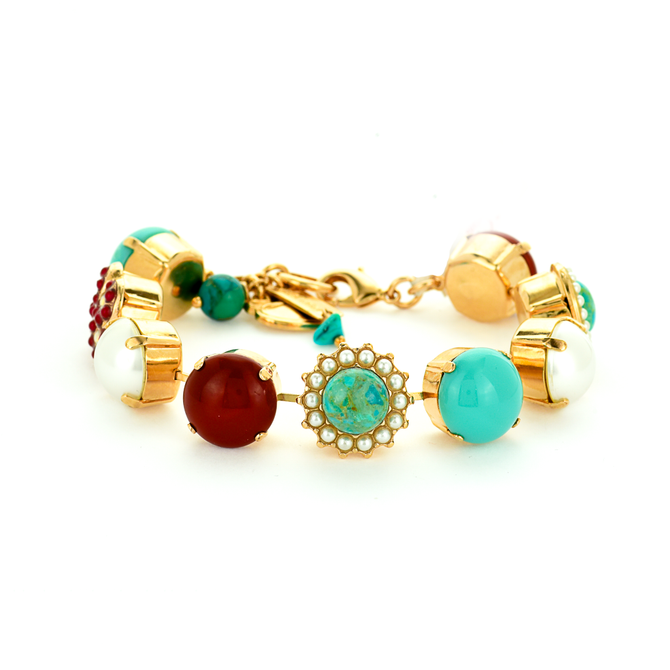 Mariana Extra Luxurious Cluster Bracelet in Happiness Turquoise