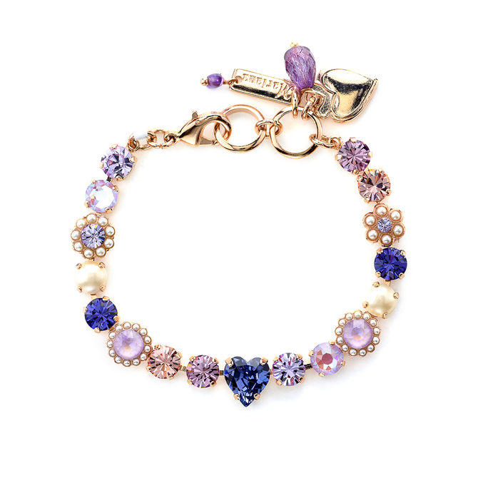 Mariana Flower Heart Bracelet in Romance