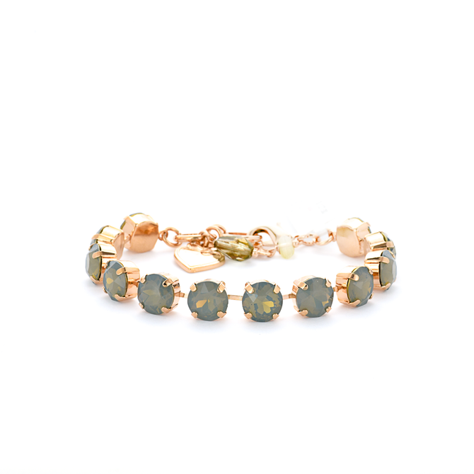 Mariana Lovable Round Bracelet in Gray Opal