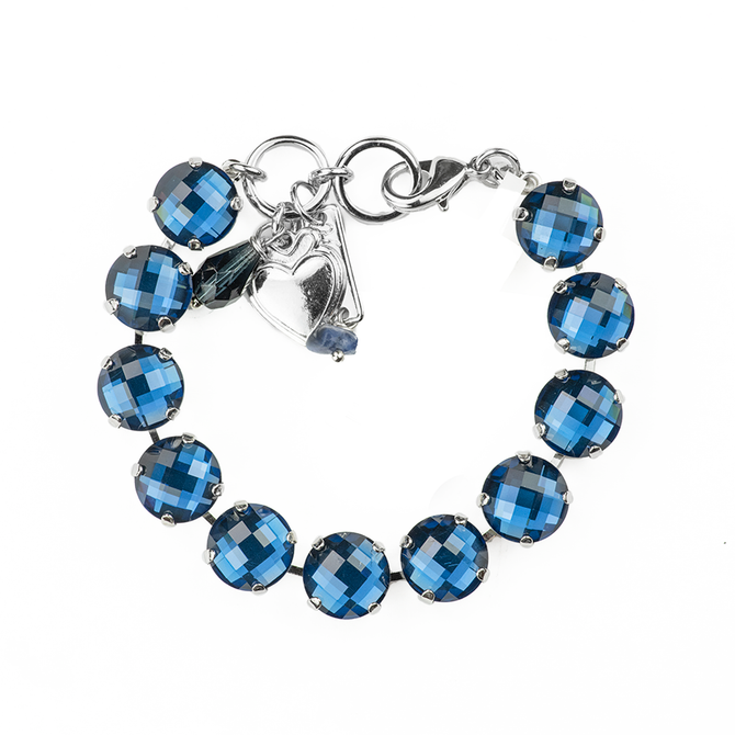 Mariana Lovable Faceted Bracelet in Cobalt Blue