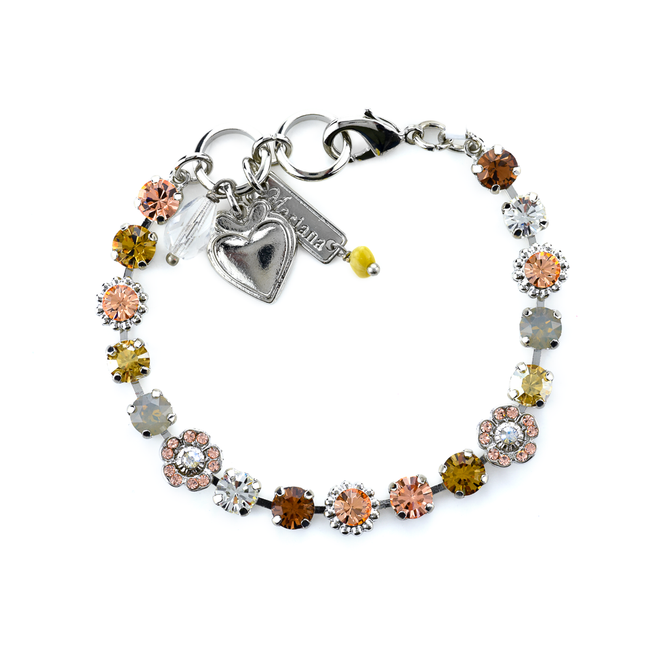 Mariana Petite Flower and Cluster Bracelet in Peace