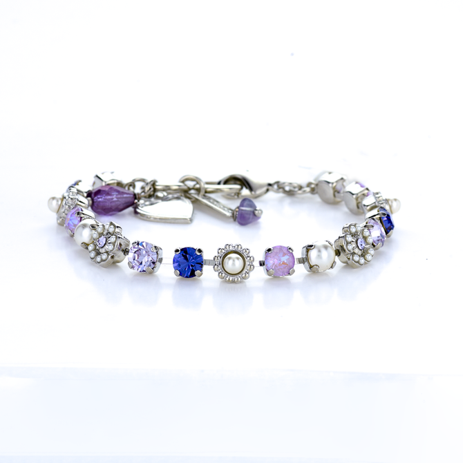 Mariana Petite Flower and Cluster Bracelet in Romance