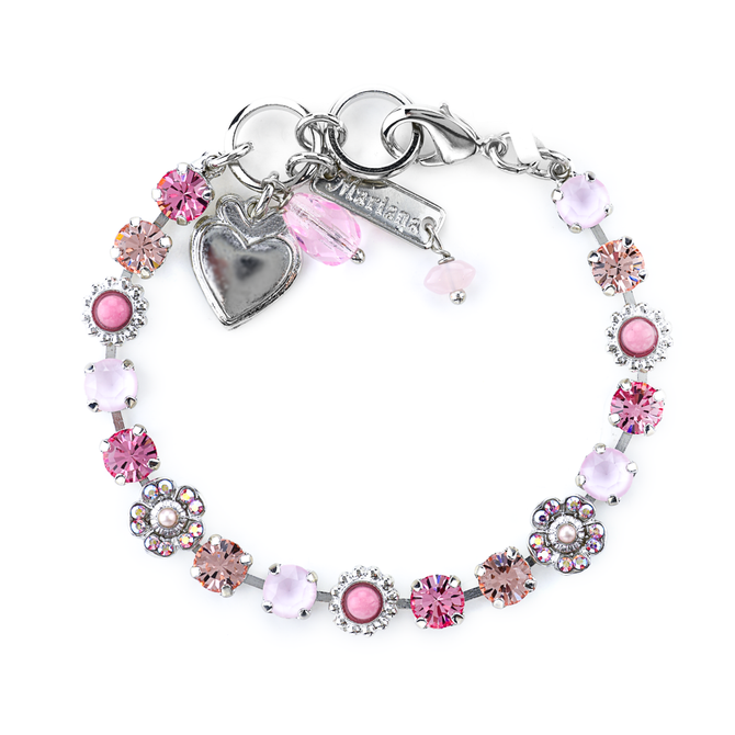 Mariana Petite Flower and Cluster Bracelet in Love
