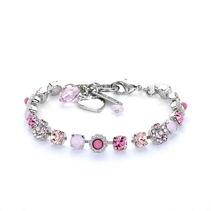 Mariana Petite Flower and Cluster Bracelet in Love