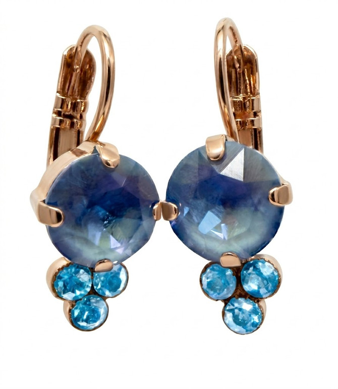 Mariana Must Have Leverback Earrings in Sun Kissed Laguna -Rose Gold