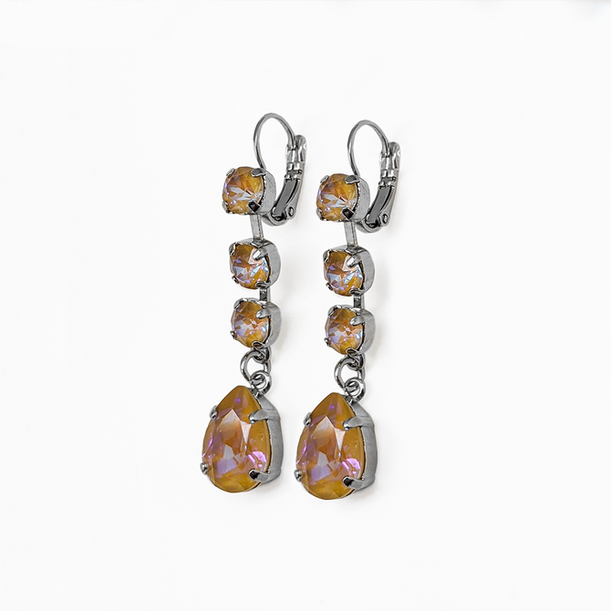 Mariana Fun Finds Round and Pear Leverback Earrings in Sun Kissed Horizon