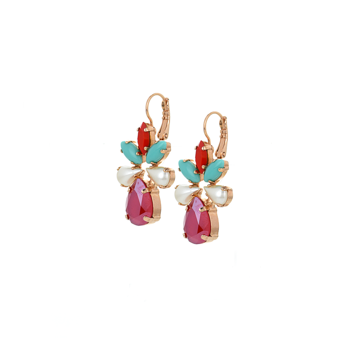 Mariana Pear Marquise Leverback Earrings in Happiness