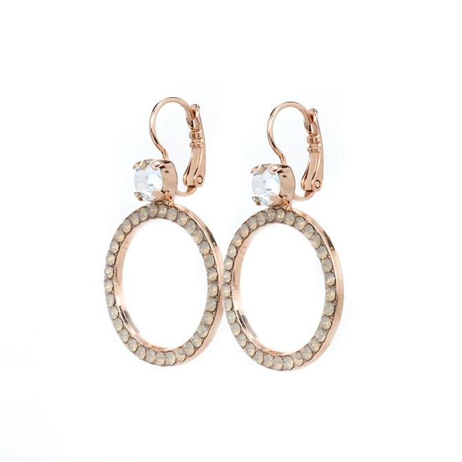 Mariana Circle Leverback Earrings in Peace