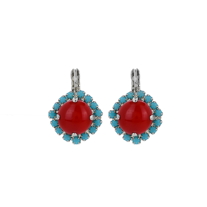 Mariana Halo Leverback Earrings in Happiness