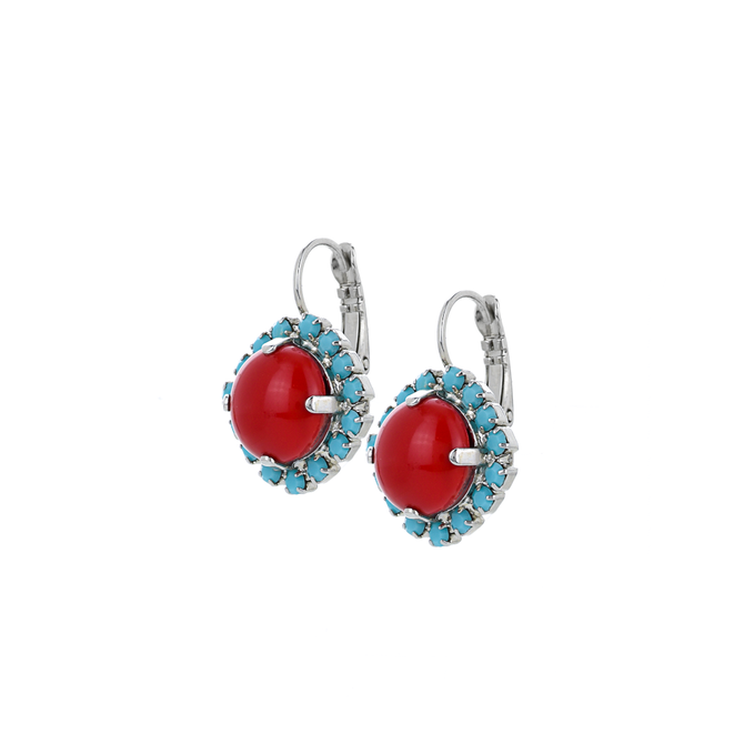 Mariana Halo Leverback Earrings in Happiness