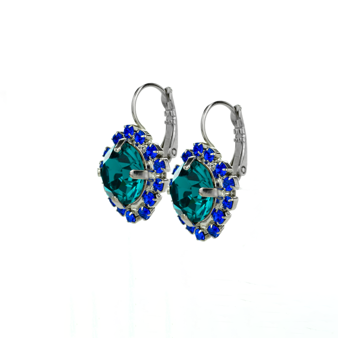 Mariana Halo Leverback Earrings in Serenity