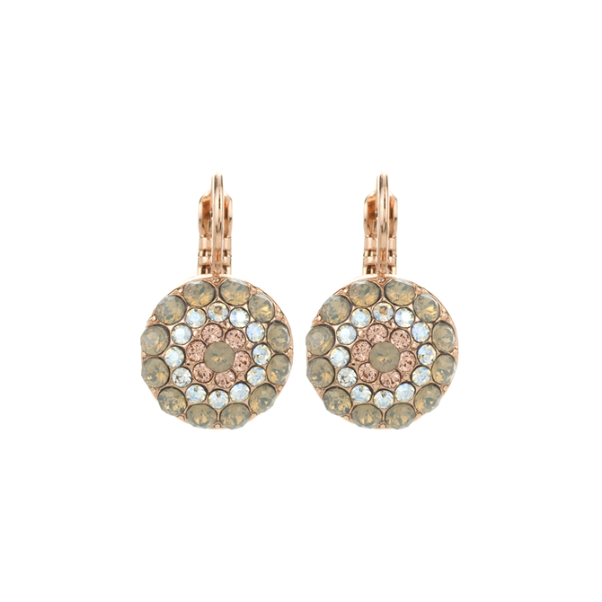 Mariana Pave Leverback Earrings in Peace