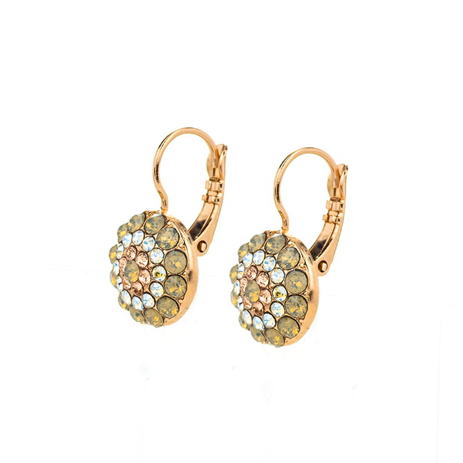Mariana Pave Leverback Earrings in Peace