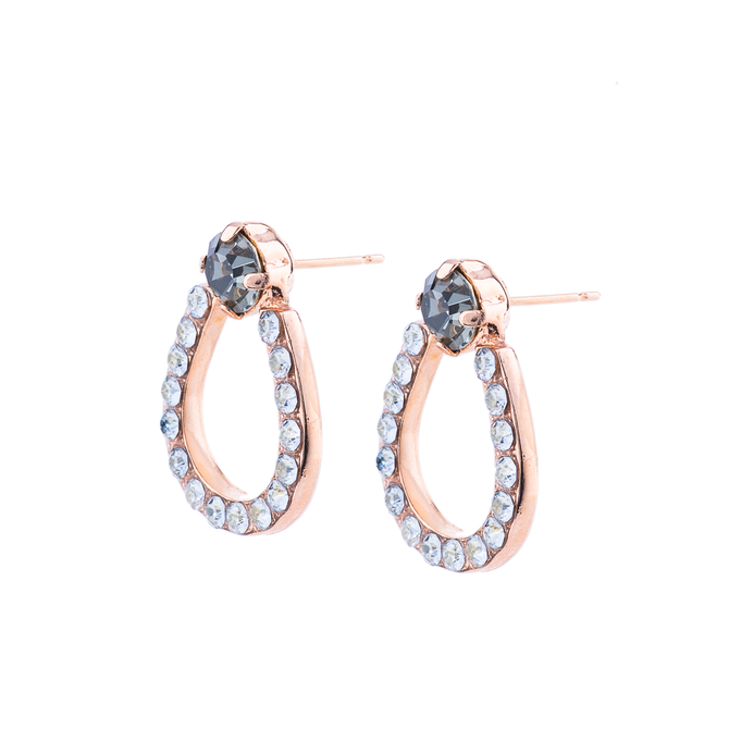 Mariana Horseshoe Post Earrings in Earl Grey