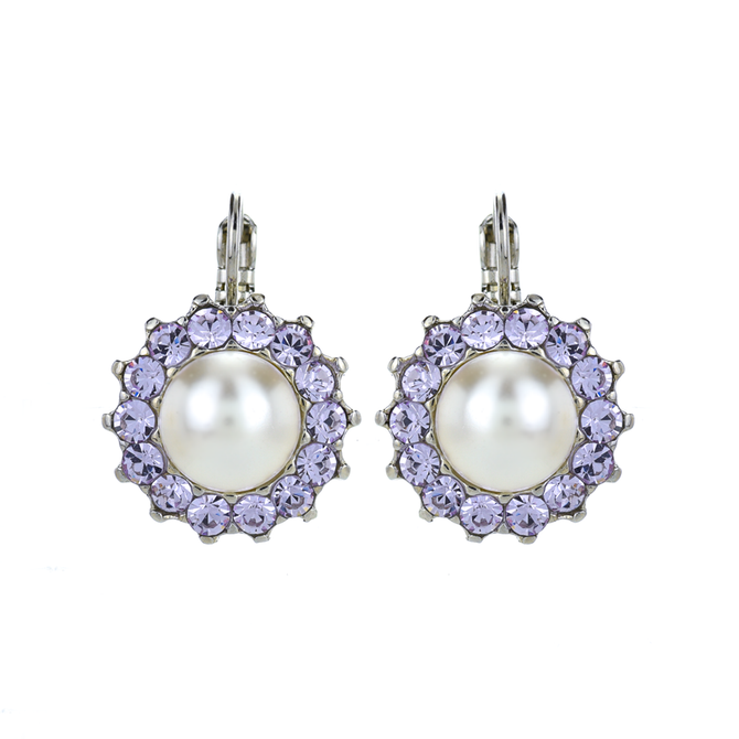 Mariana Extra Luxurious Flower Leverback Earrings in Romance