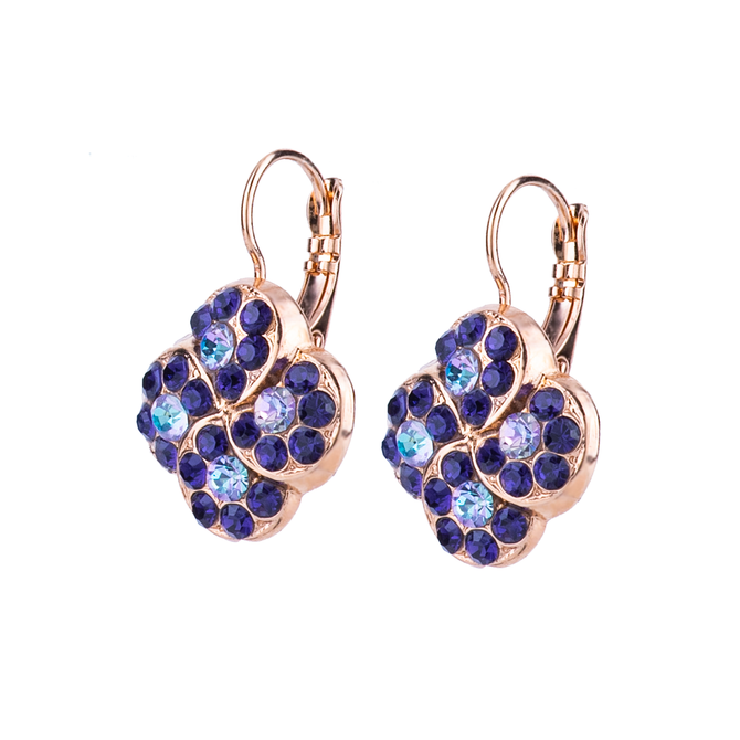 Mariana Extra Luxurious Sprial Leverback Earrings in Wildberry