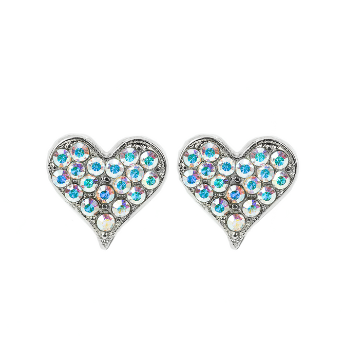 Mariana Embellished Heart Post Earrings