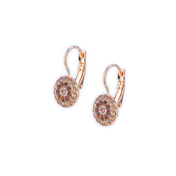 Mariana Must Have Pave Leverback Earrings in Chai