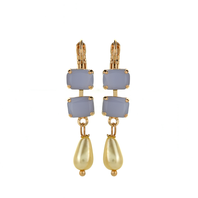 Mariana Rectangle Dangle Earrings in Romance