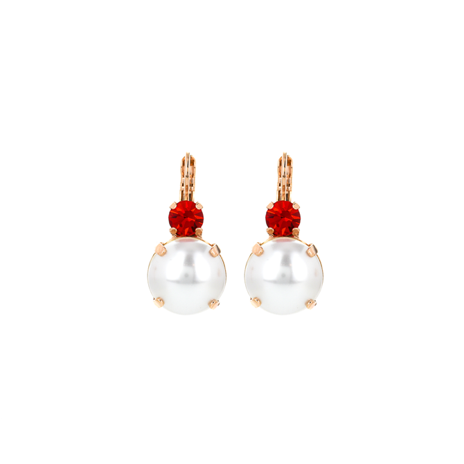 Mariana Extra Luxurious Double Stone Leverback Earrings in Happiness